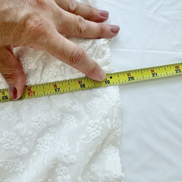 Ali & Jay Romper Lace Short White Boho Festival Bridesmaid Party Lined Medium - Picture 15 of 16